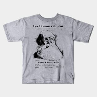 Peter Kropotkin Les Hommes du Jour Cover - Anarchist, Socialist, Anarcho-Communist, Philosopher Kids T-Shirt